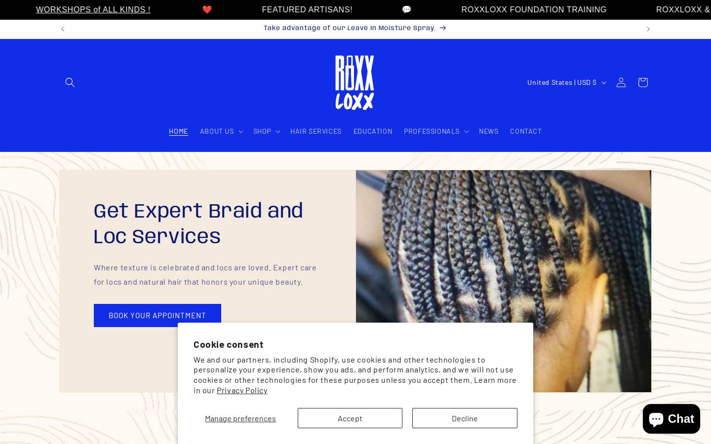 loxxset.com homepage screenshot