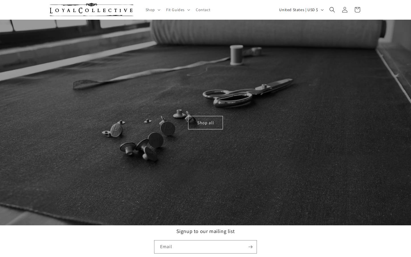 loyalcollective.com homepage screenshot