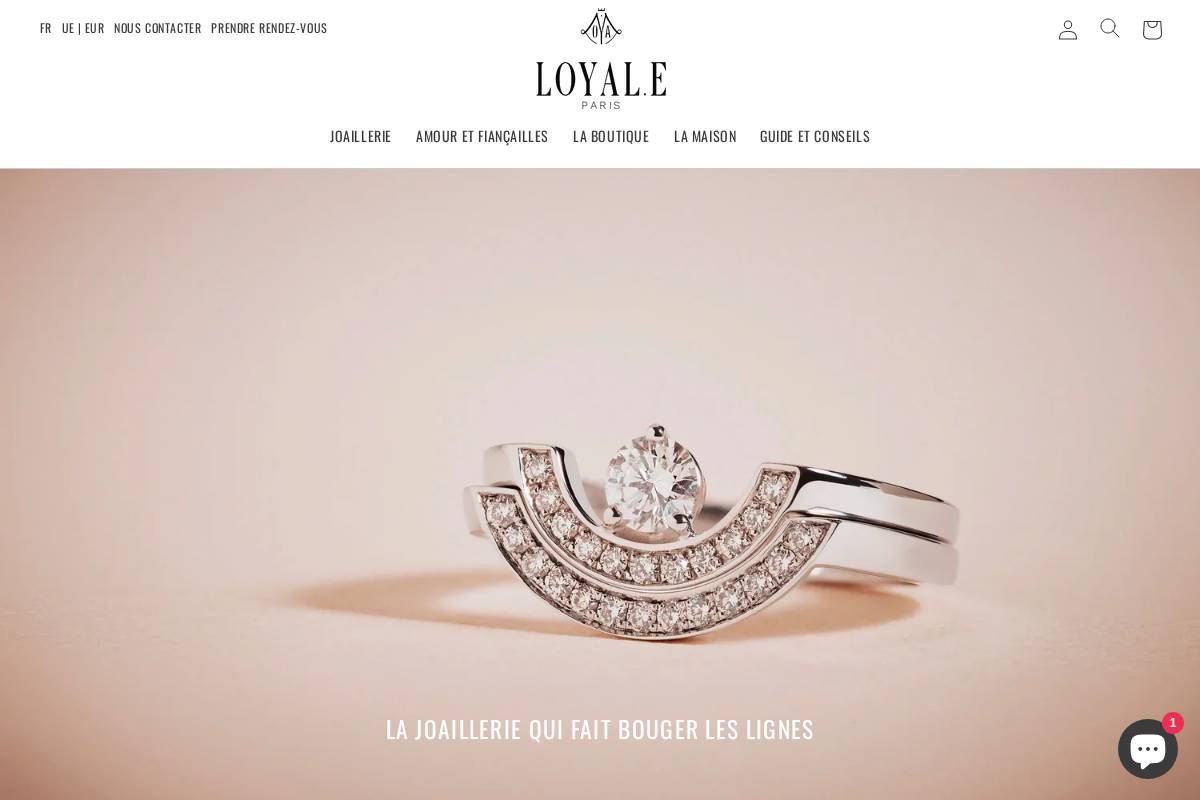 loyaleparis.com homepage screenshot