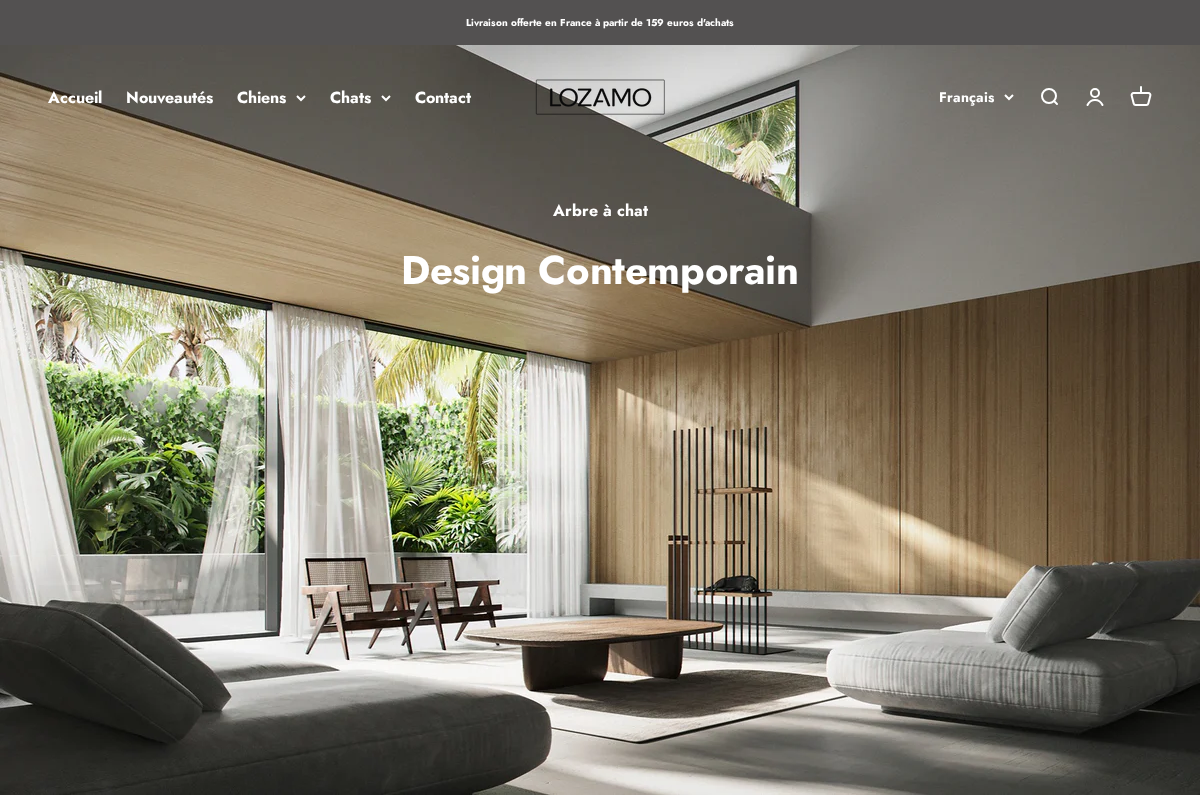 Lozamo homepage screenshot