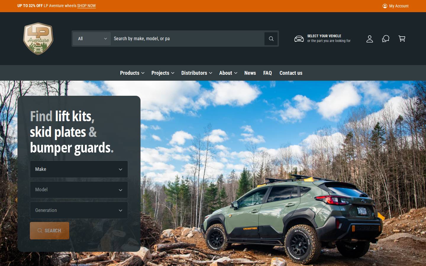 lpaventure.com homepage screenshot