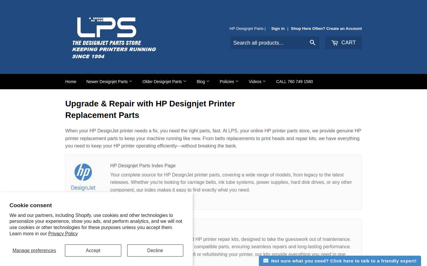 lpscomputers.com homepage screenshot