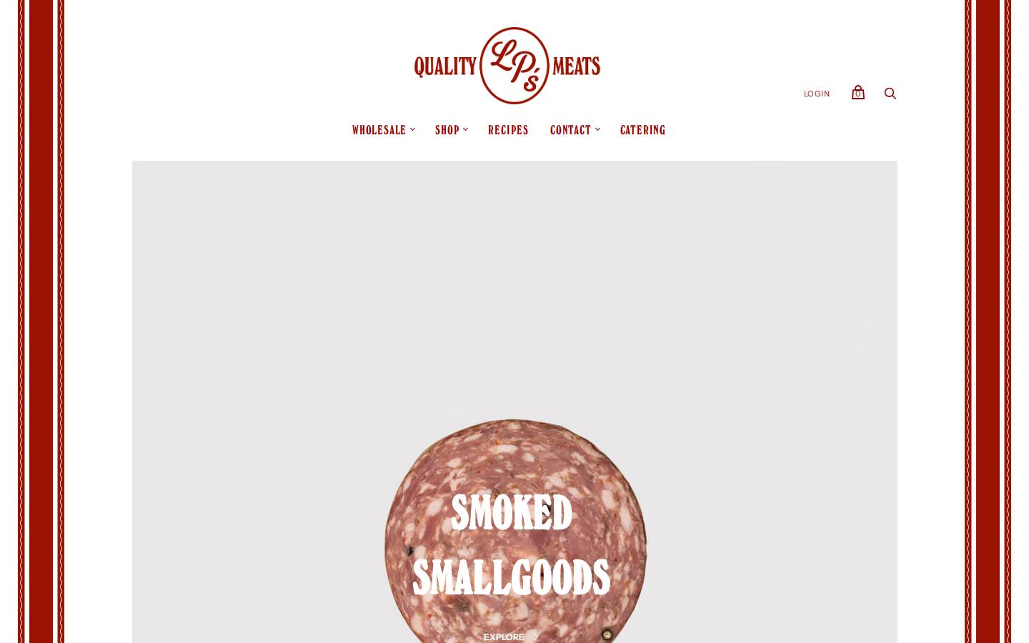 lpsqualitymeats.com homepage screenshot