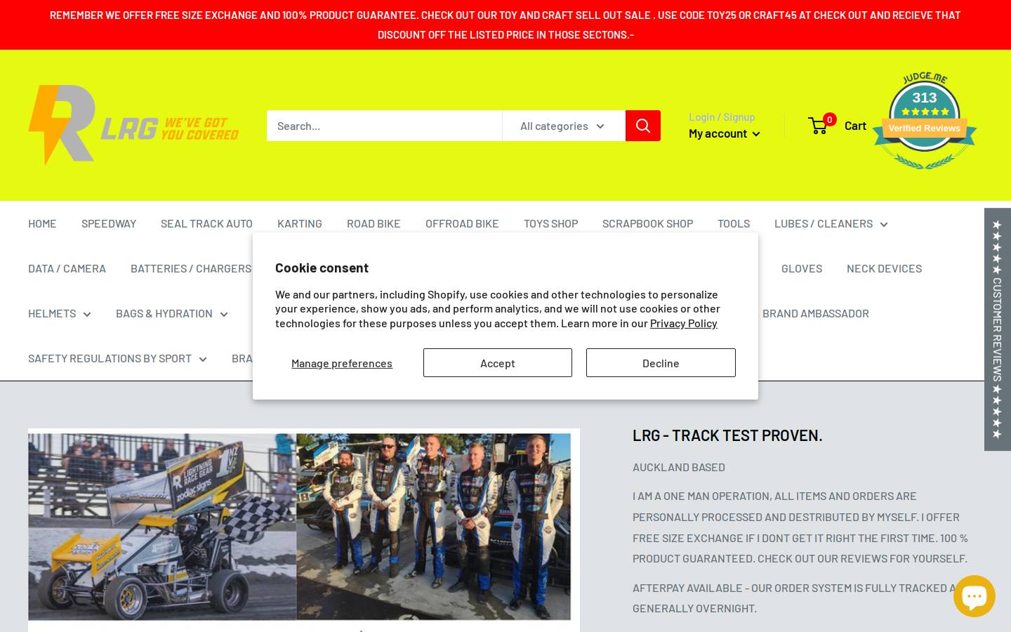 lrg.co.nz homepage screenshot