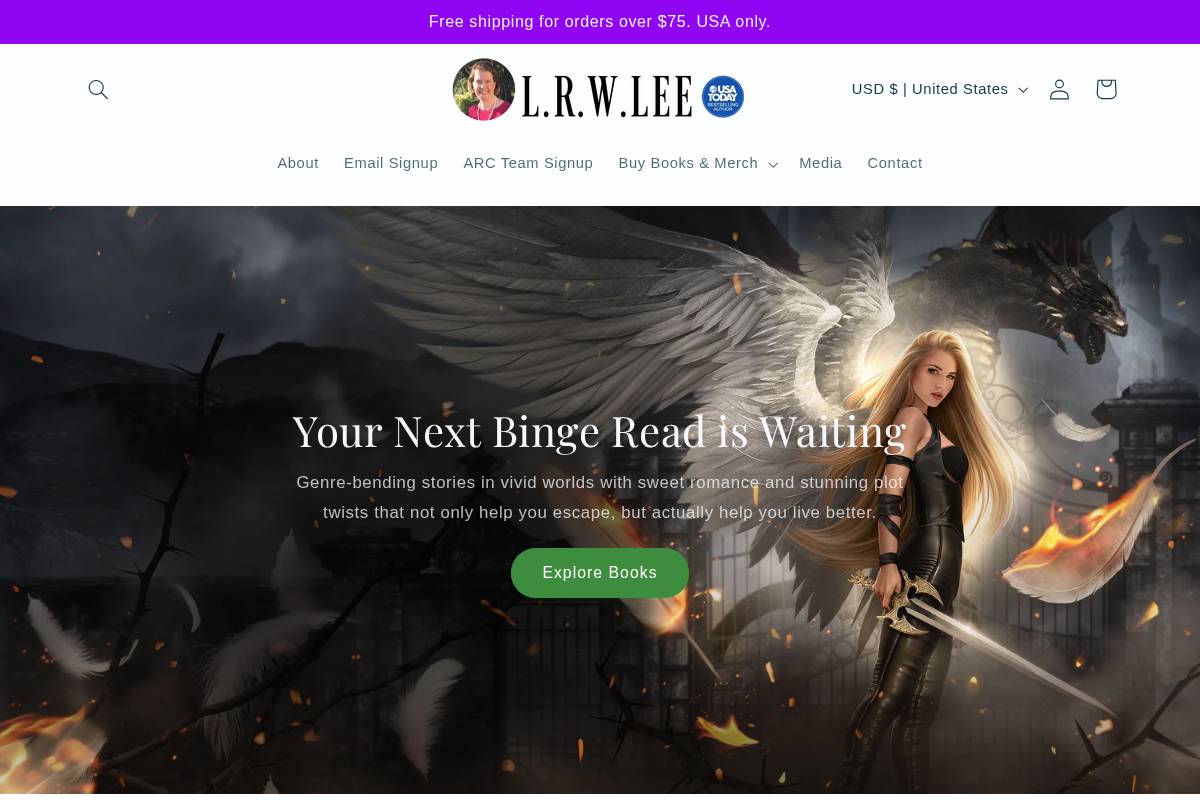 lrwlee.com homepage screenshot