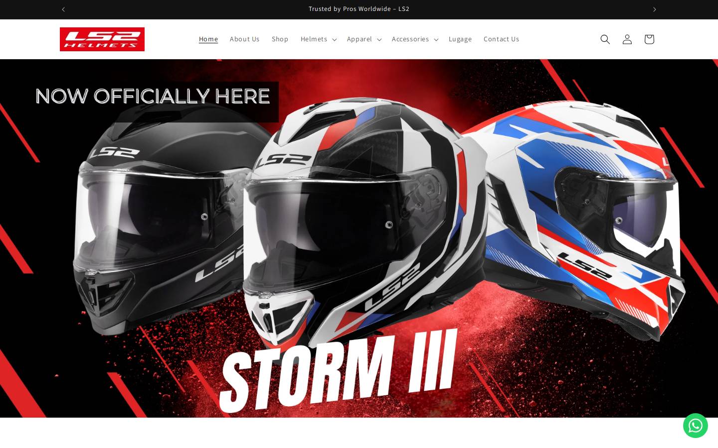 ls2helmetsindia.com homepage screenshot
