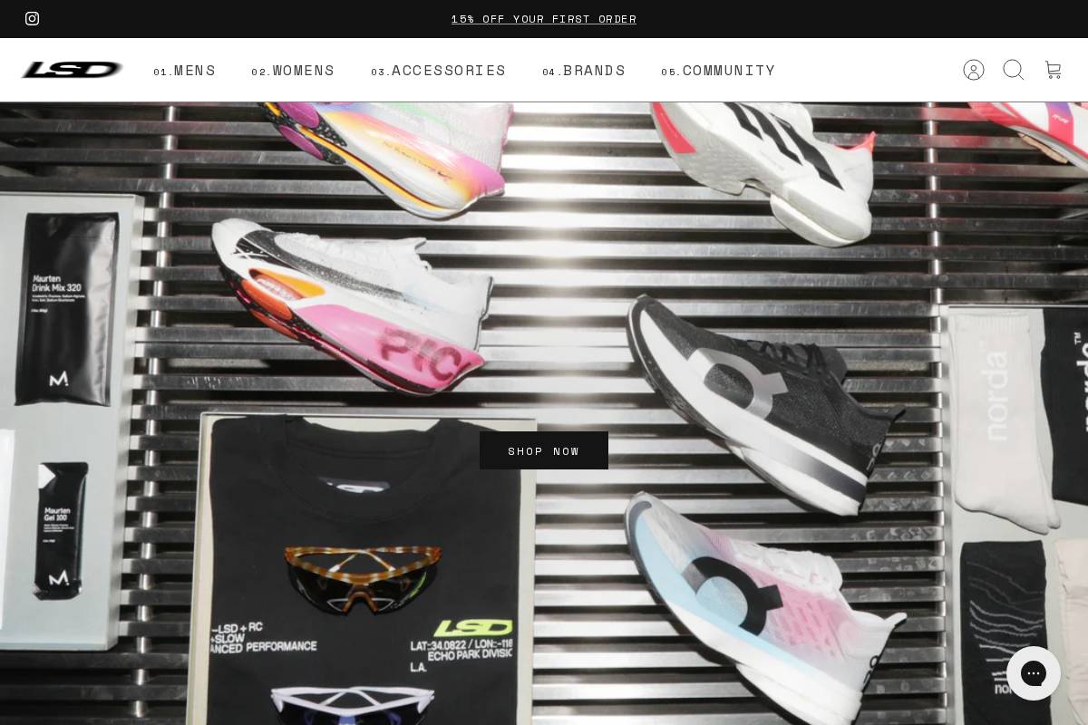 lsd-running.com homepage screenshot
