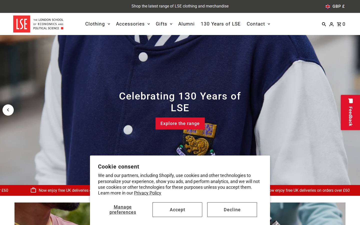lseshop.com homepage screenshot
