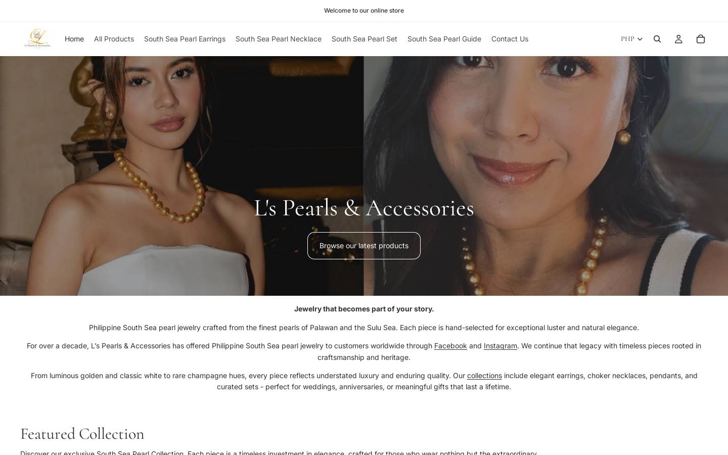 lspearls.com homepage screenshot