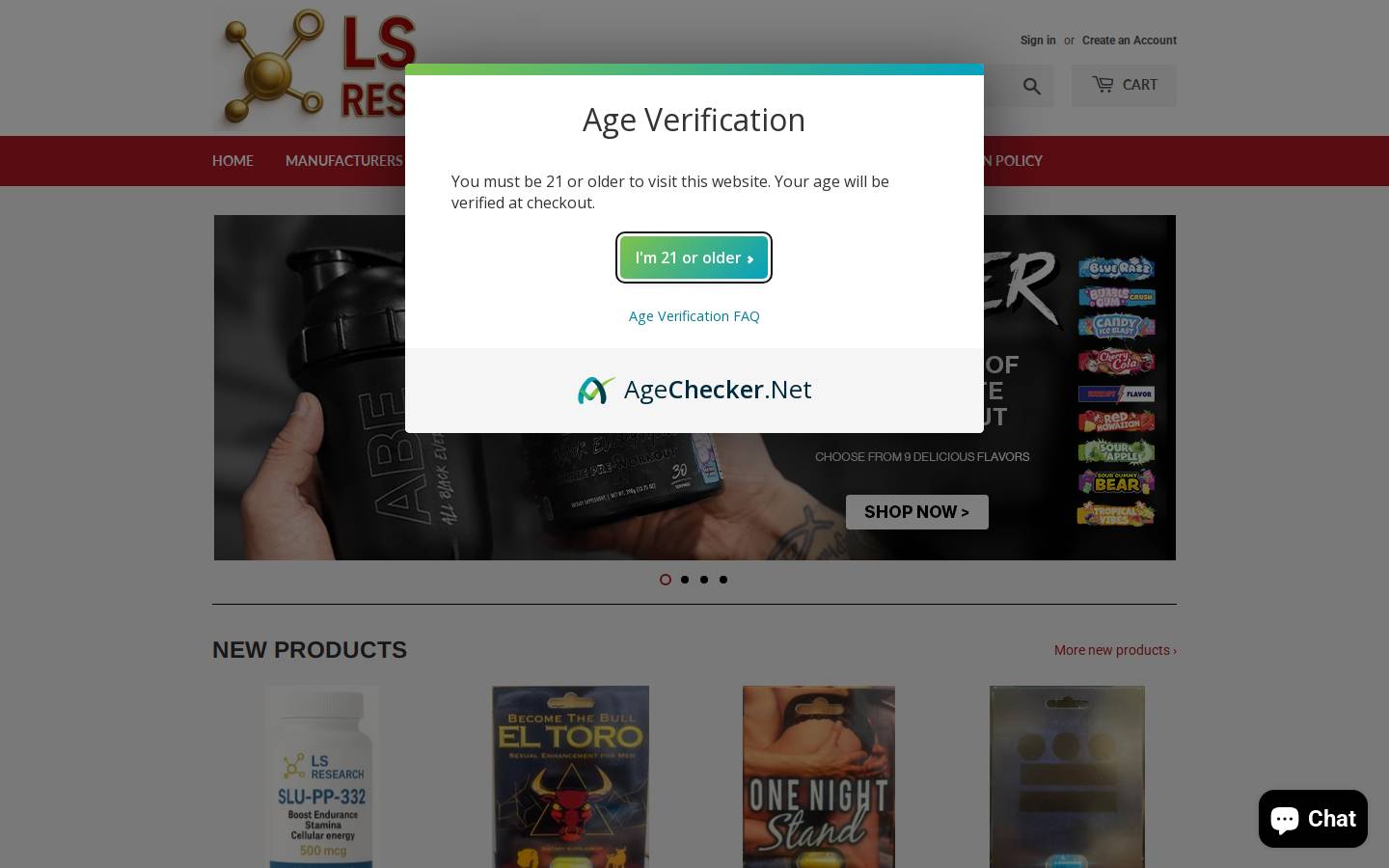 lsresearch.store homepage screenshot