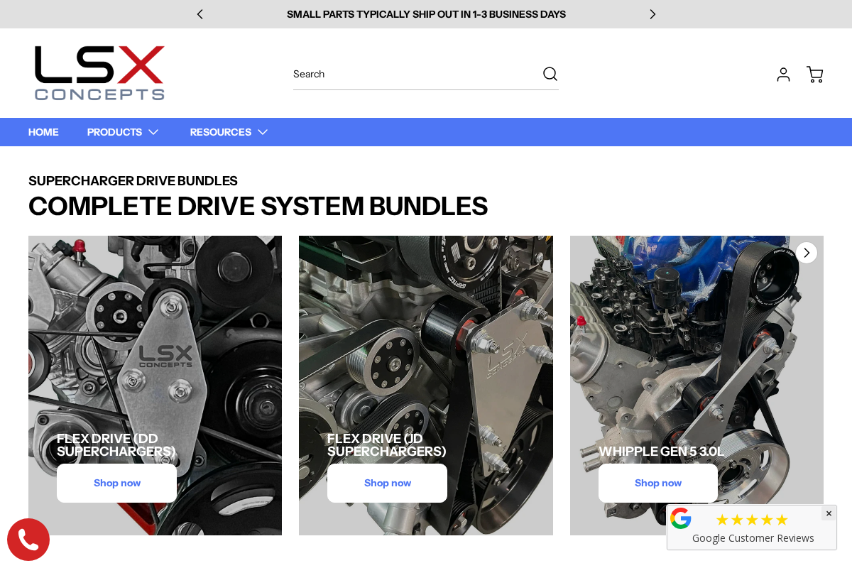 LSX Concepts homepage screenshot