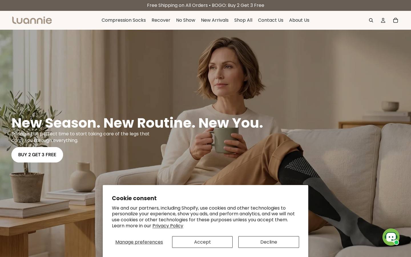 luannie.com homepage screenshot