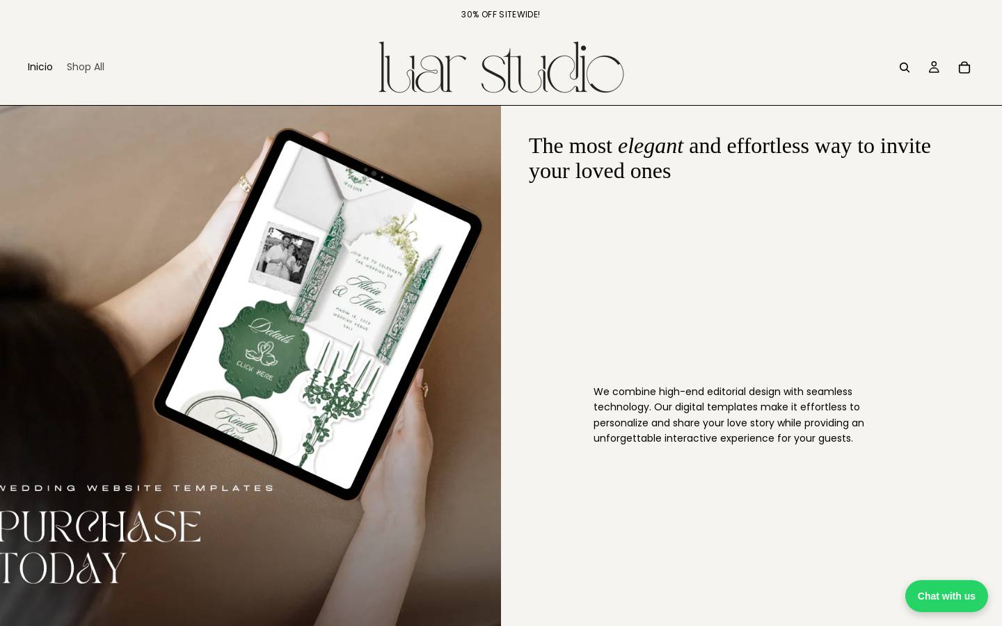 luarstudio.com homepage screenshot
