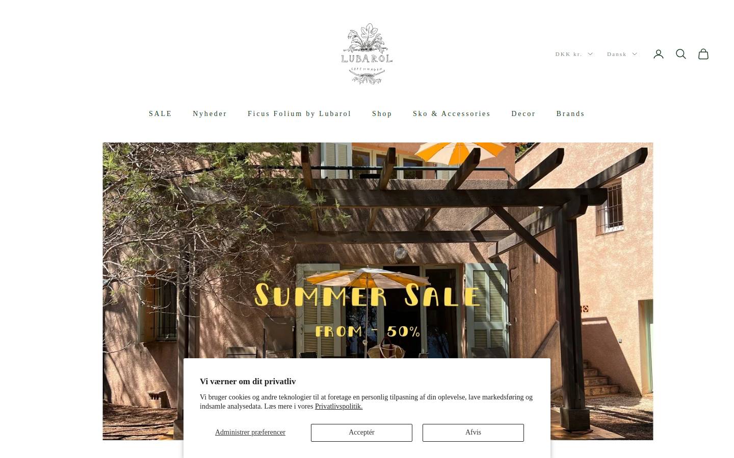 Lubarol homepage screenshot