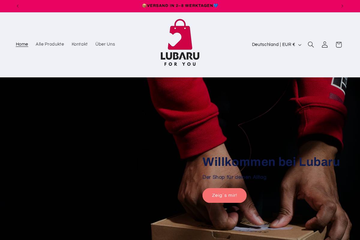 lubaru.com homepage screenshot