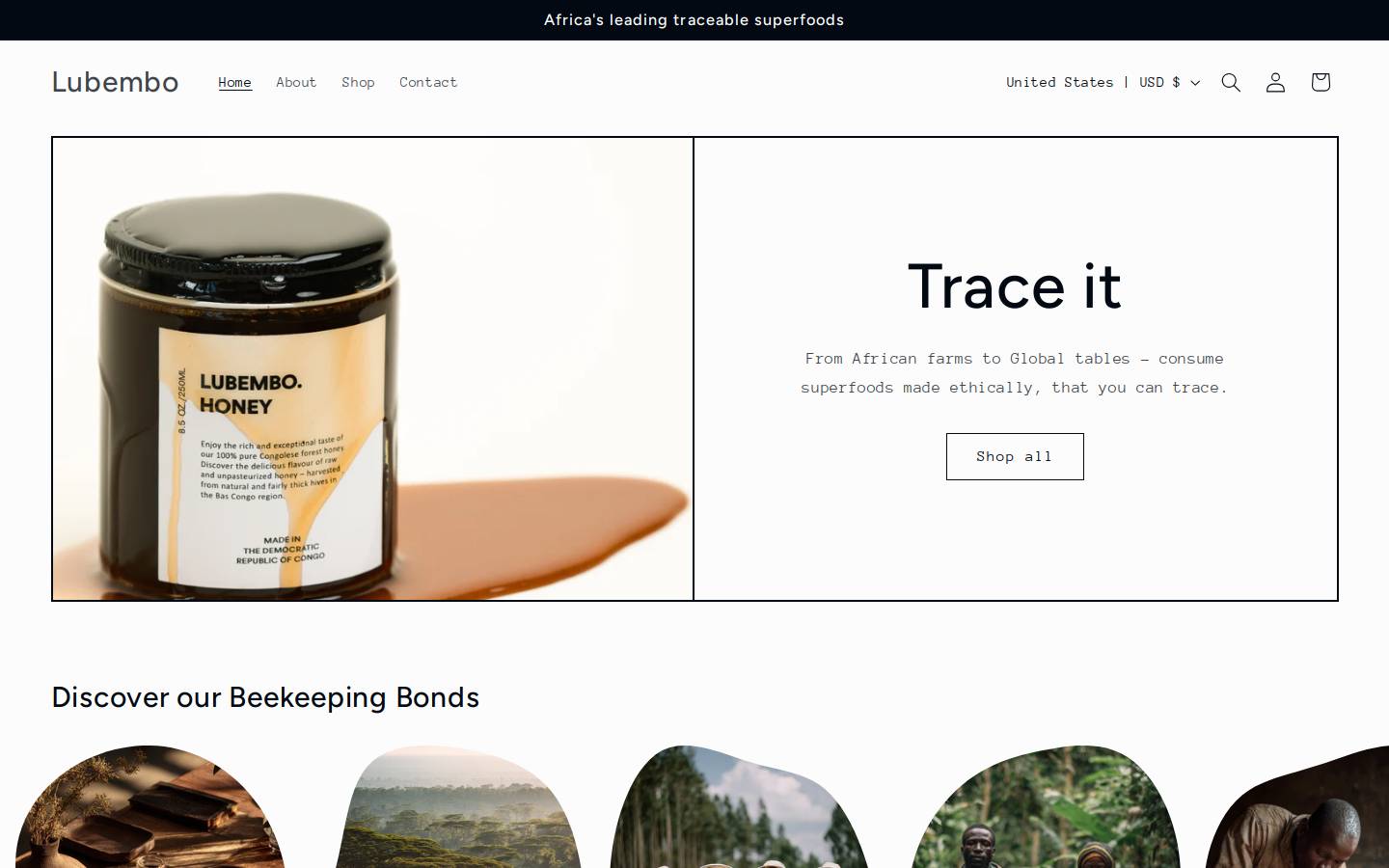 lubembo.co homepage screenshot