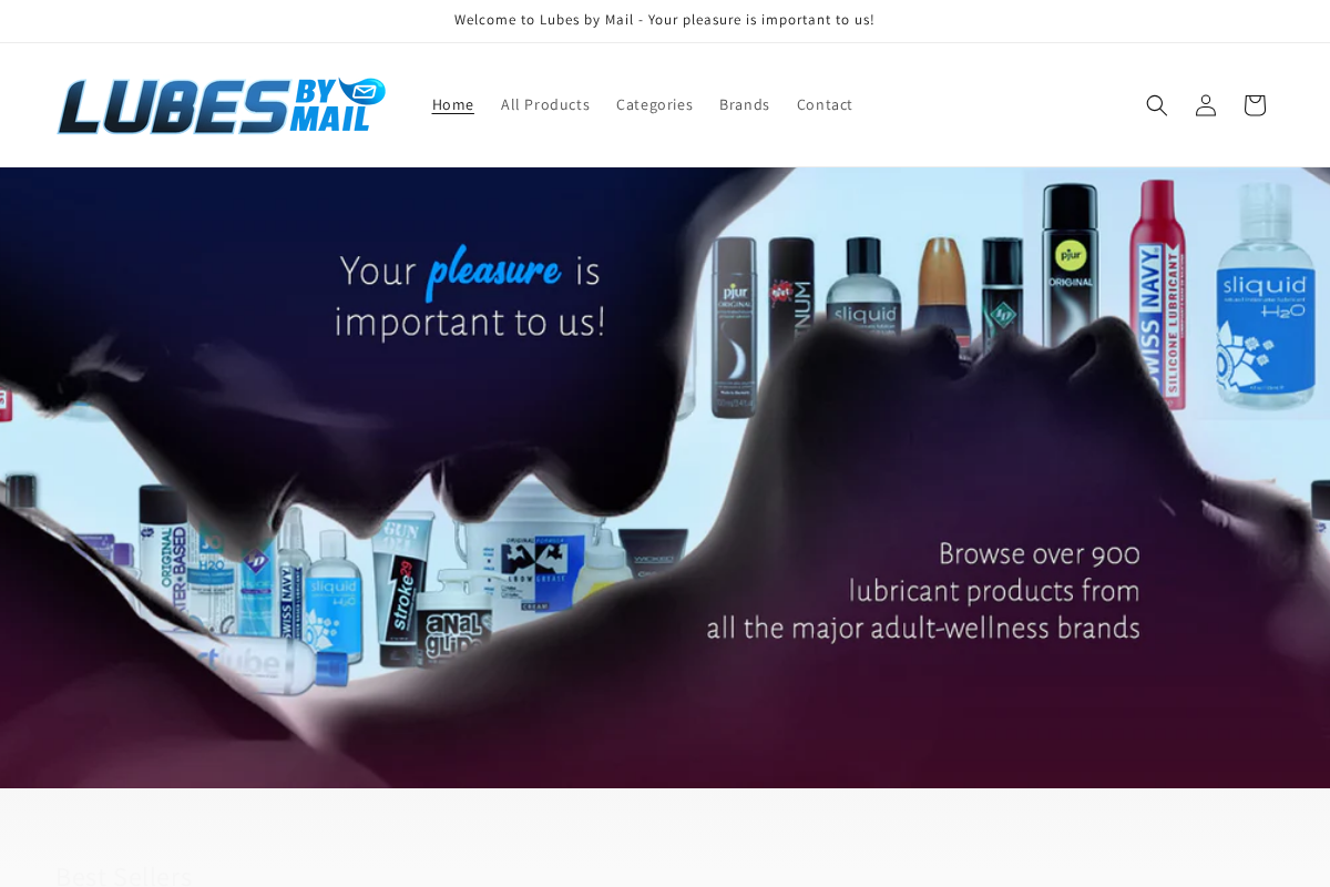 Lubes By Mail homepage screenshot
