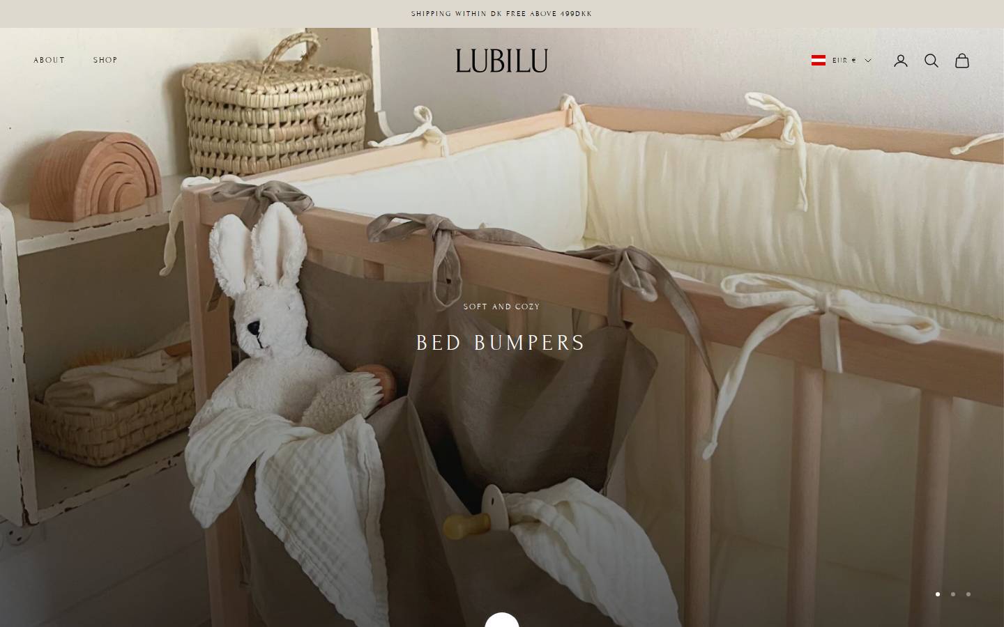 lubilucopenhagen.com homepage screenshot