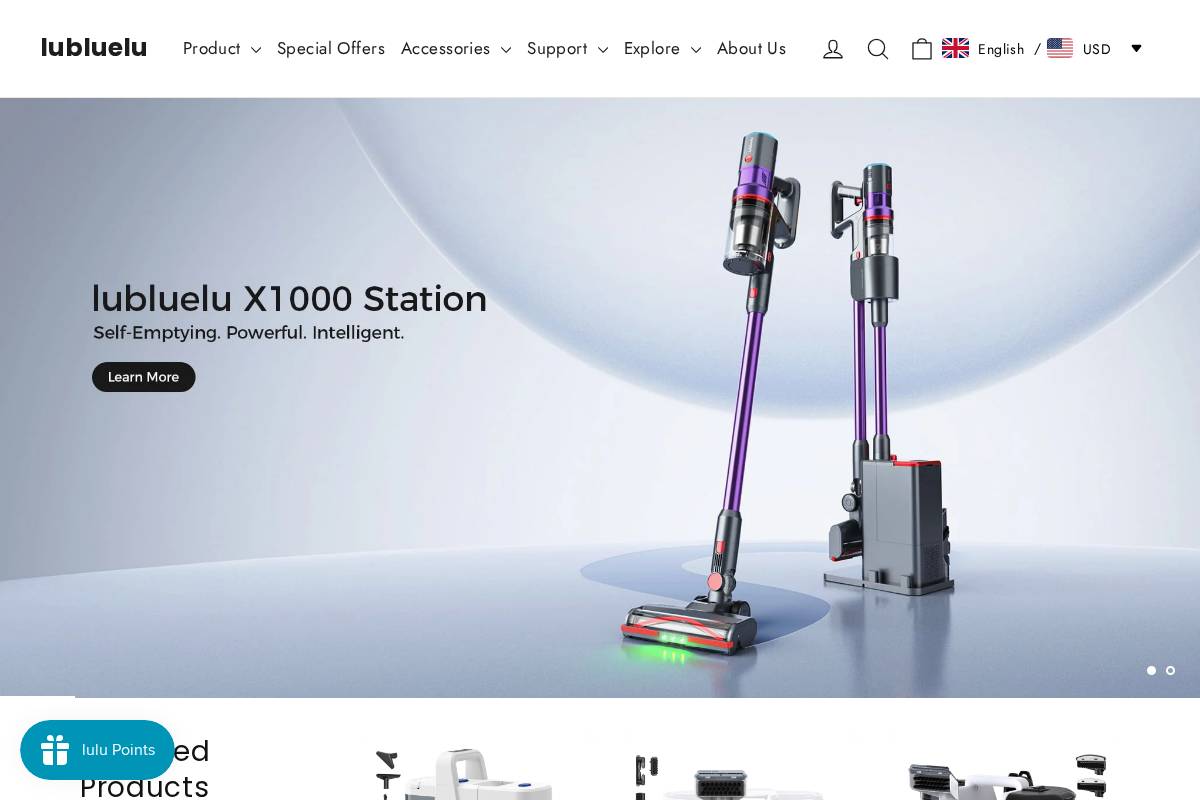lubluelu.com homepage screenshot