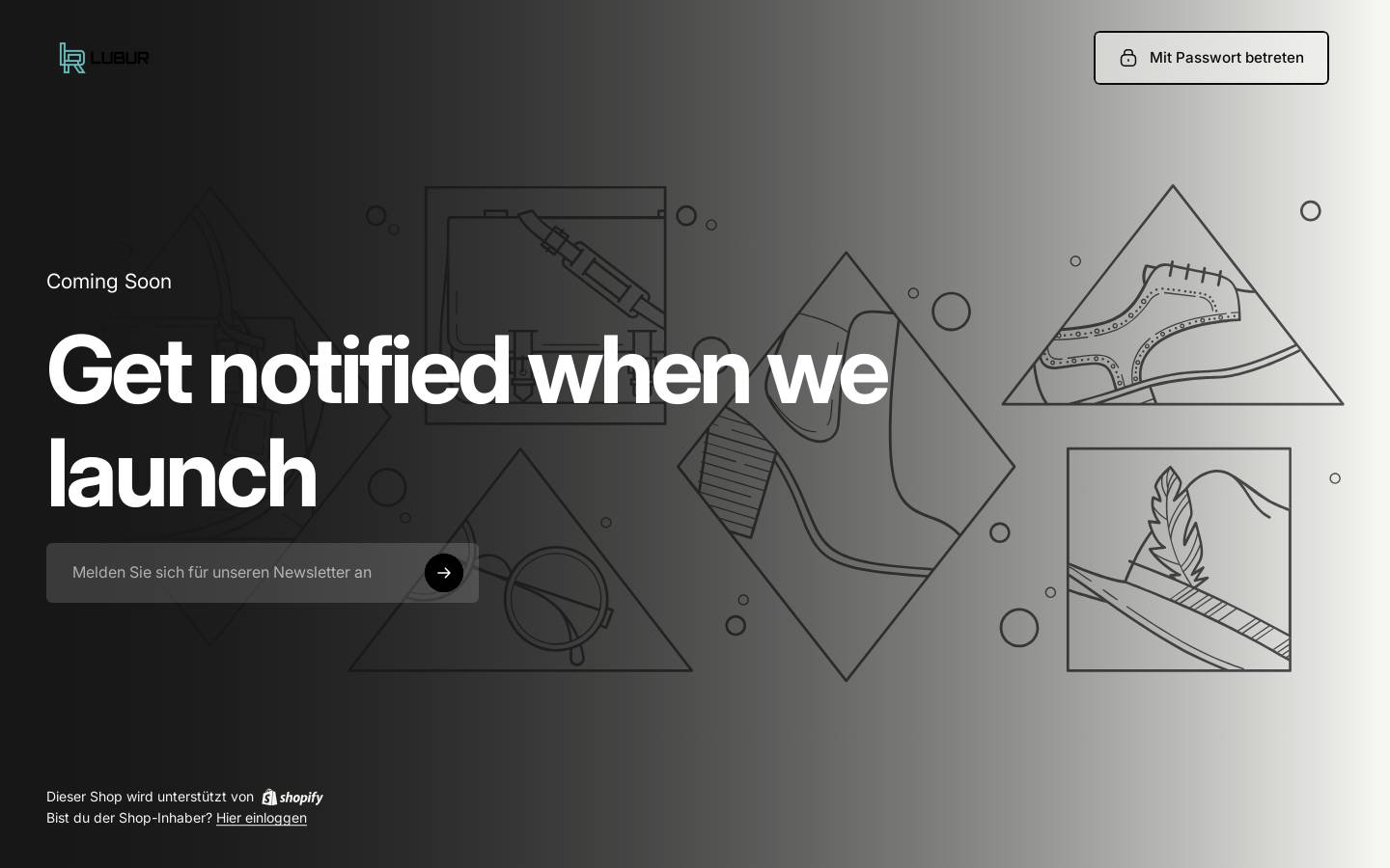 Lubur homepage screenshot