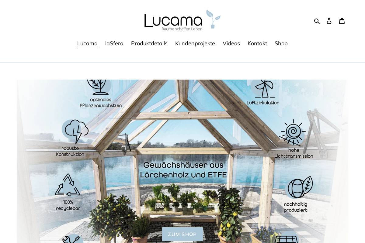lucama.de homepage screenshot