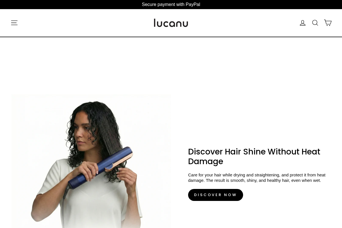 Lucanu homepage screenshot