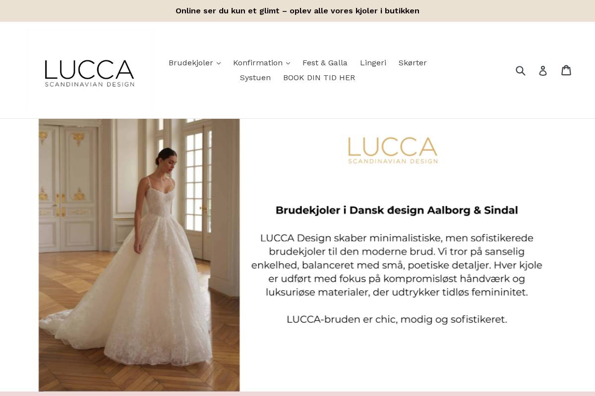 luccadanishdesign.com homepage screenshot
