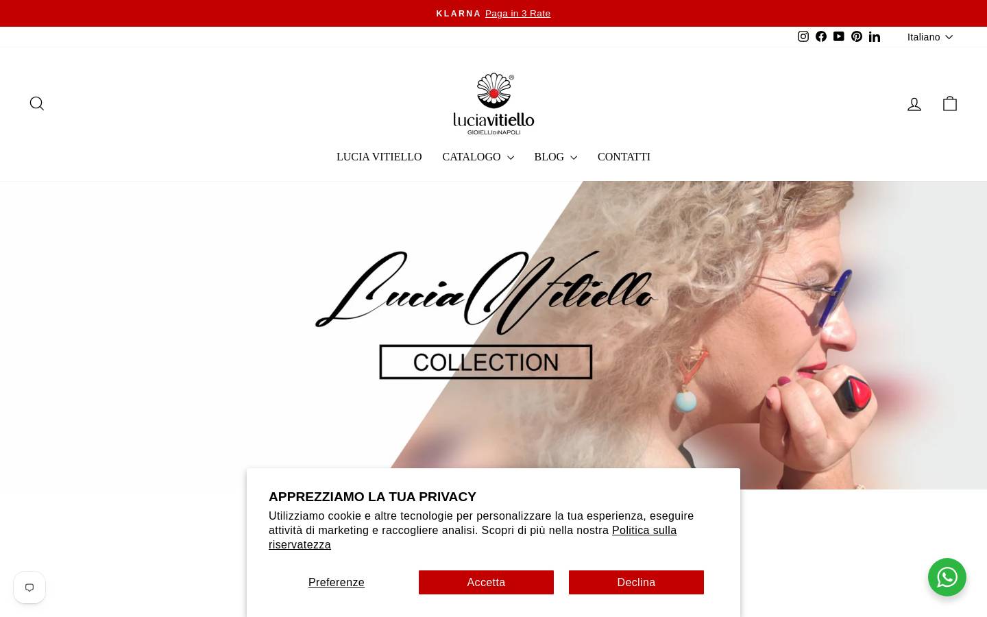 Lucia Vitiello - Gioielli di Napoli homepage screenshot