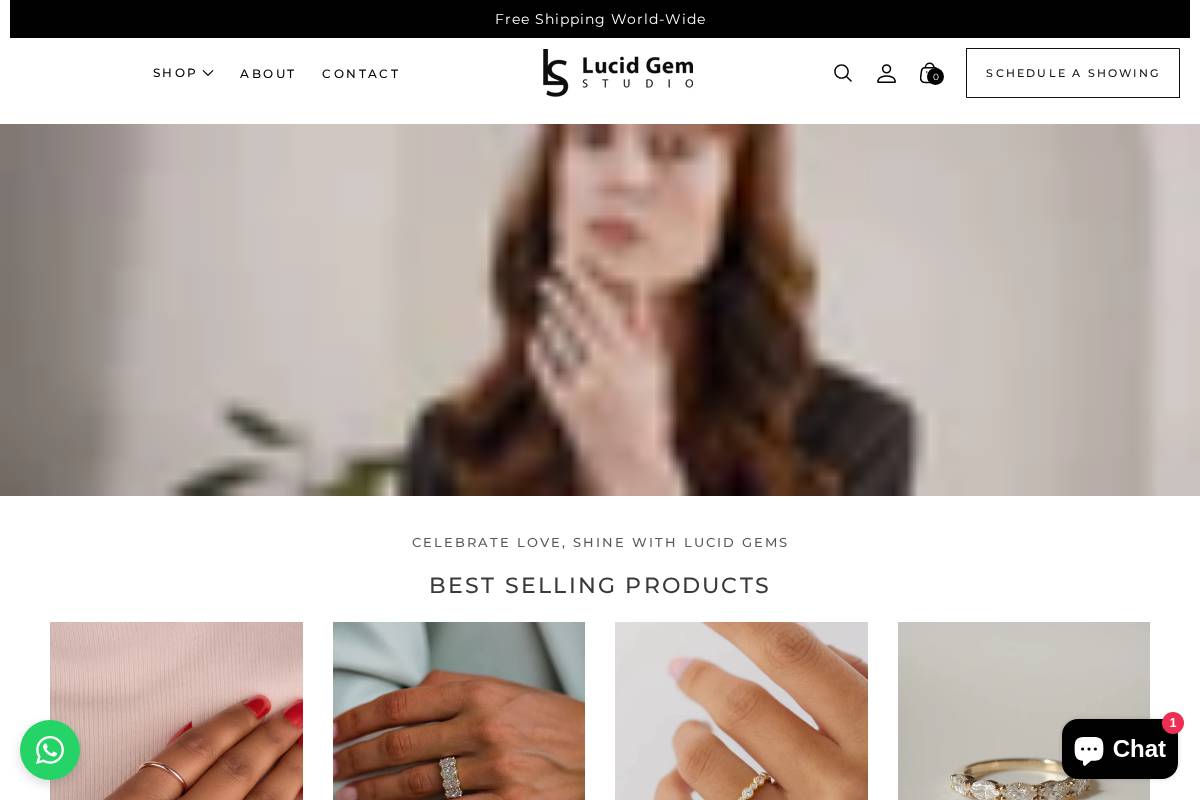 Lucidgemstudio homepage screenshot