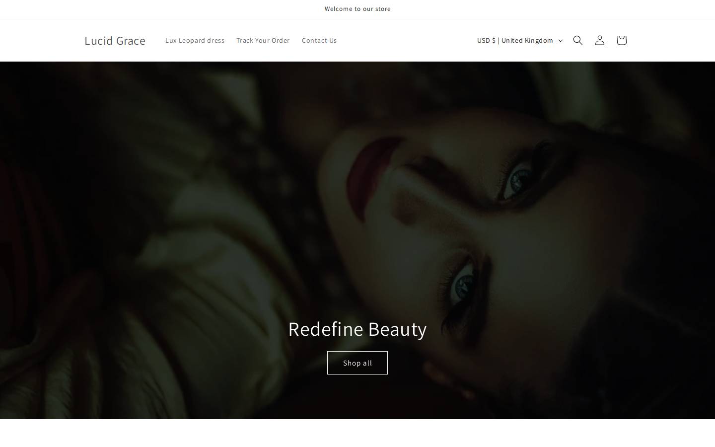 lucidgrace.com homepage screenshot