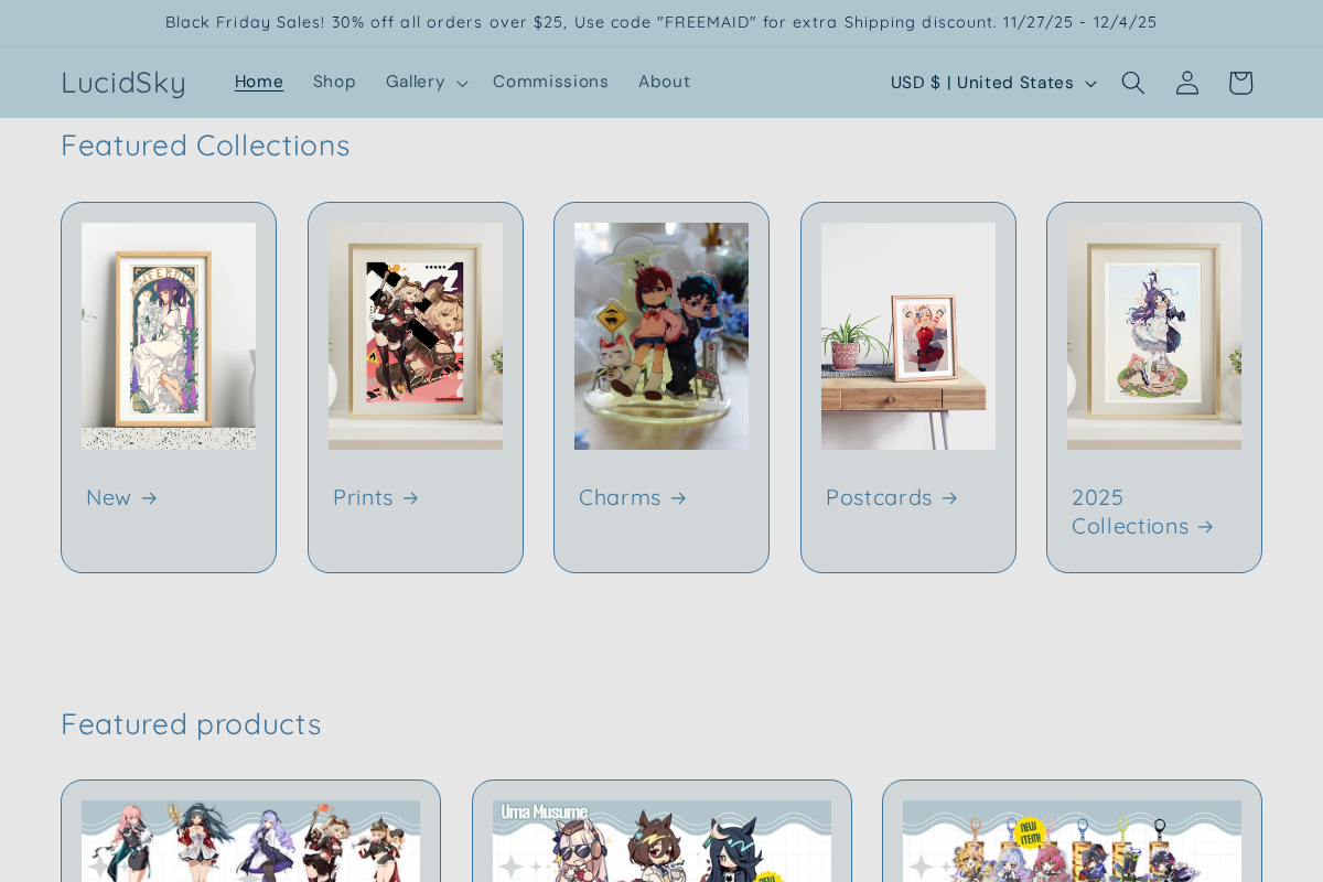 LucidSky homepage screenshot