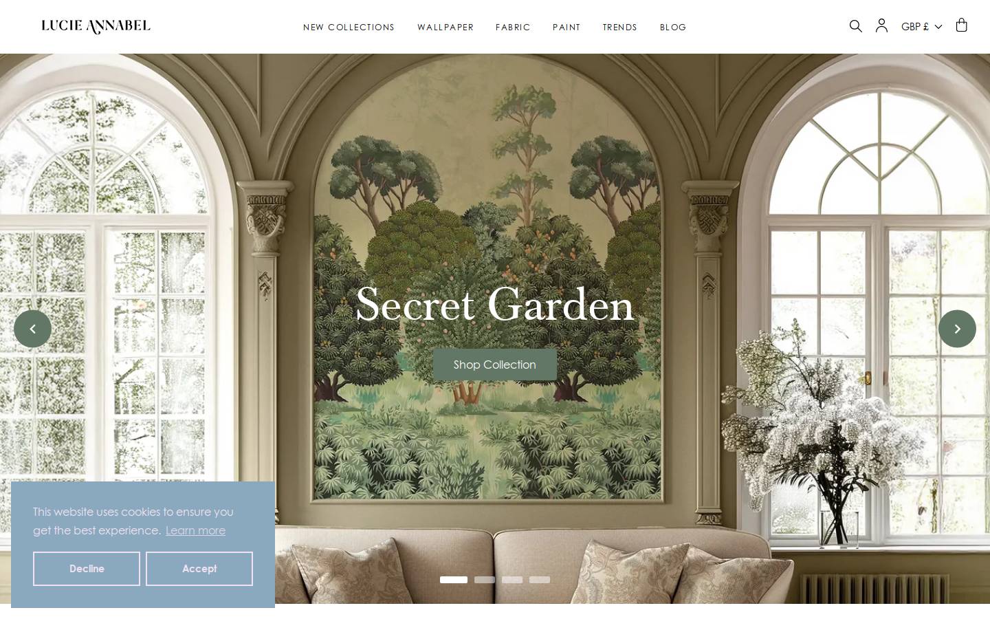 Lucieannabel homepage screenshot