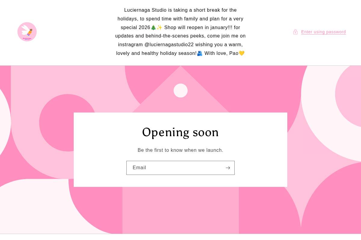 luciernaga-studio.com homepage screenshot