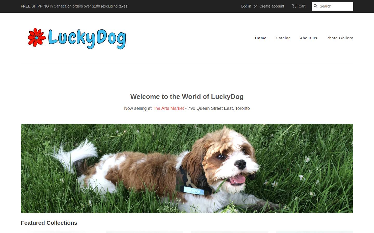 lucky-dog.ca homepage screenshot