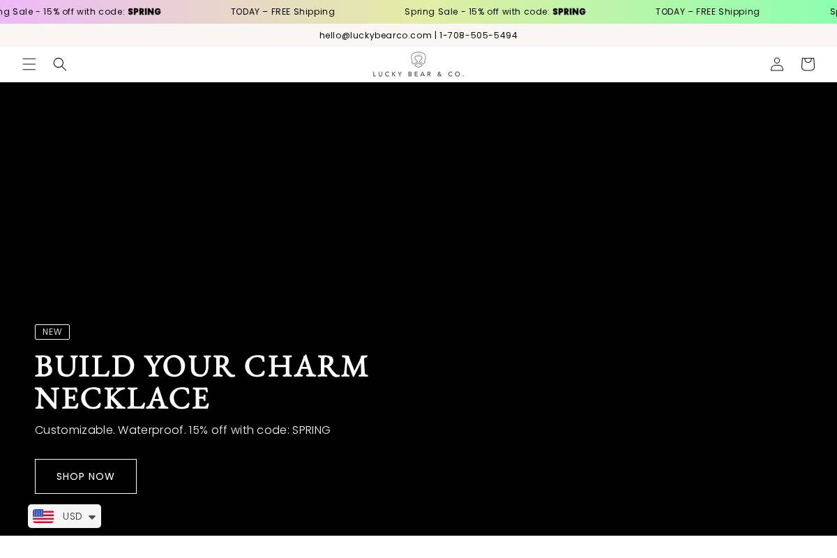 Luckybearco homepage screenshot