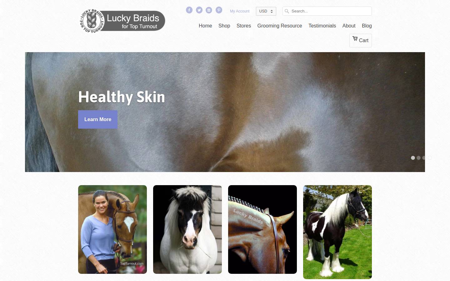 luckybraids.com homepage screenshot