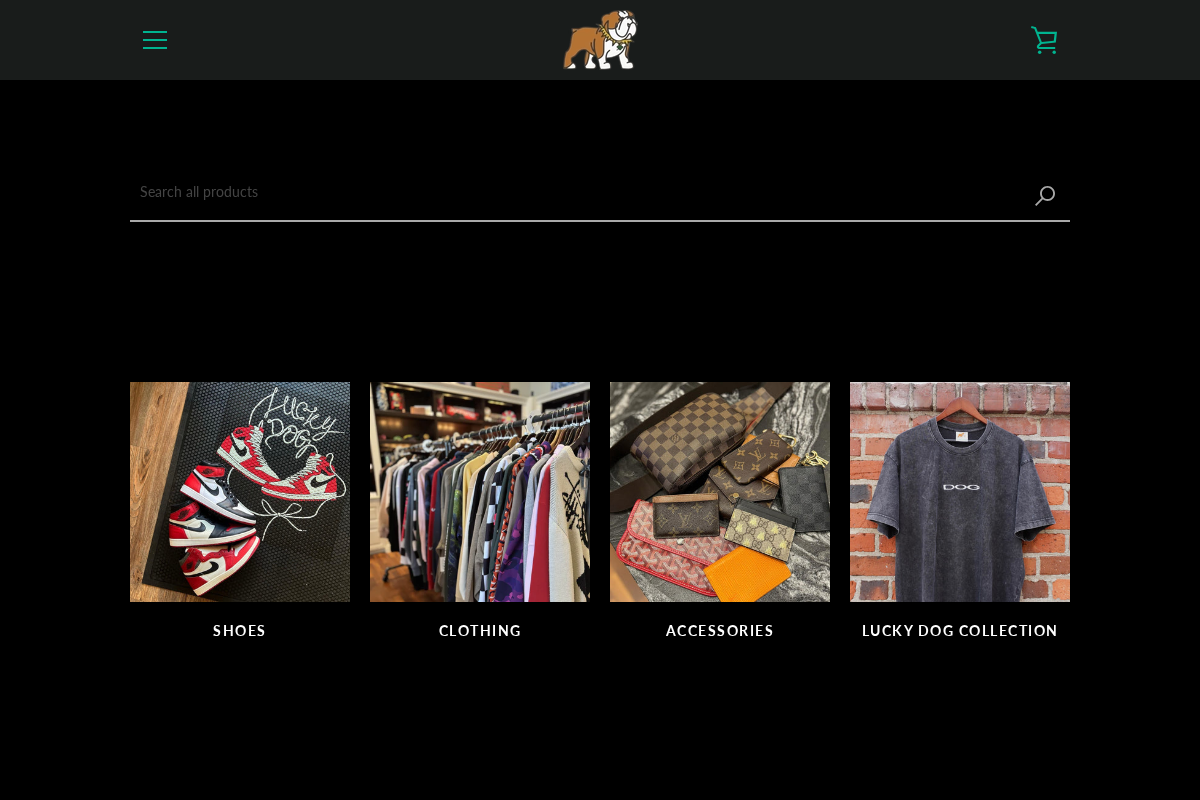 LuckyDogClothing homepage screenshot