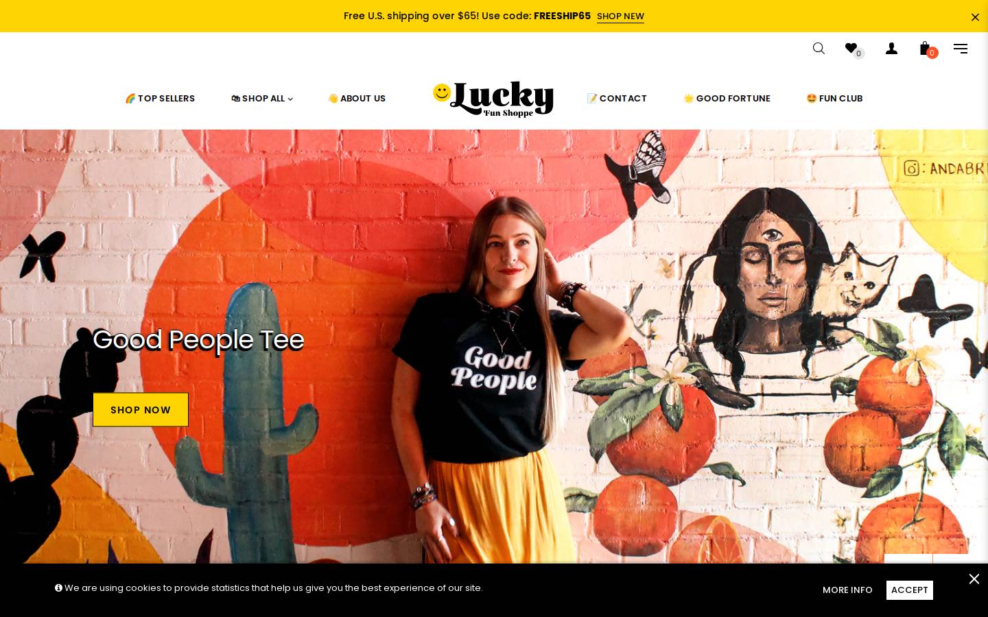 luckyfunshoppe.com homepage screenshot