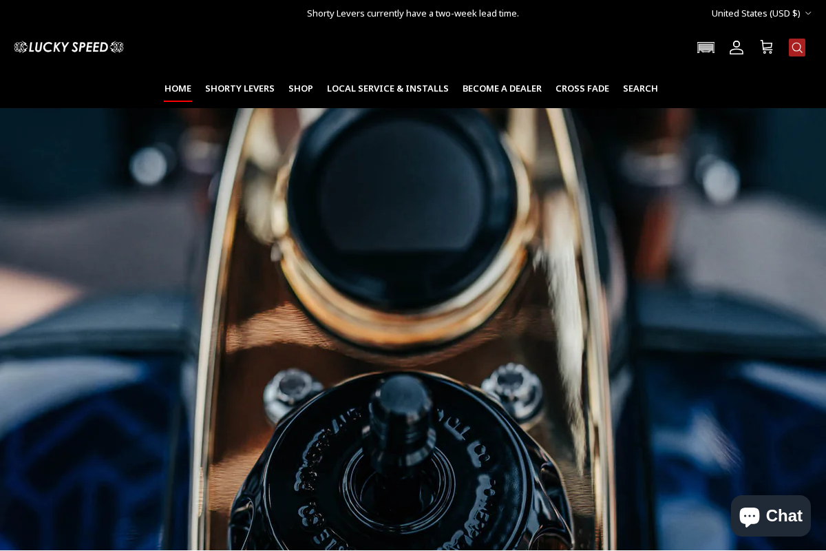 Luckyspeedshop homepage screenshot