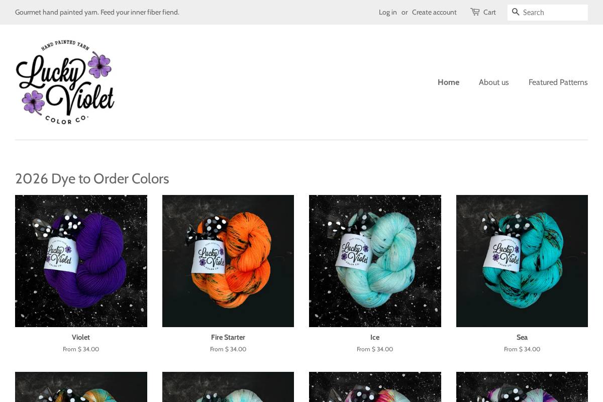 luckyvioletcolorco.com homepage screenshot