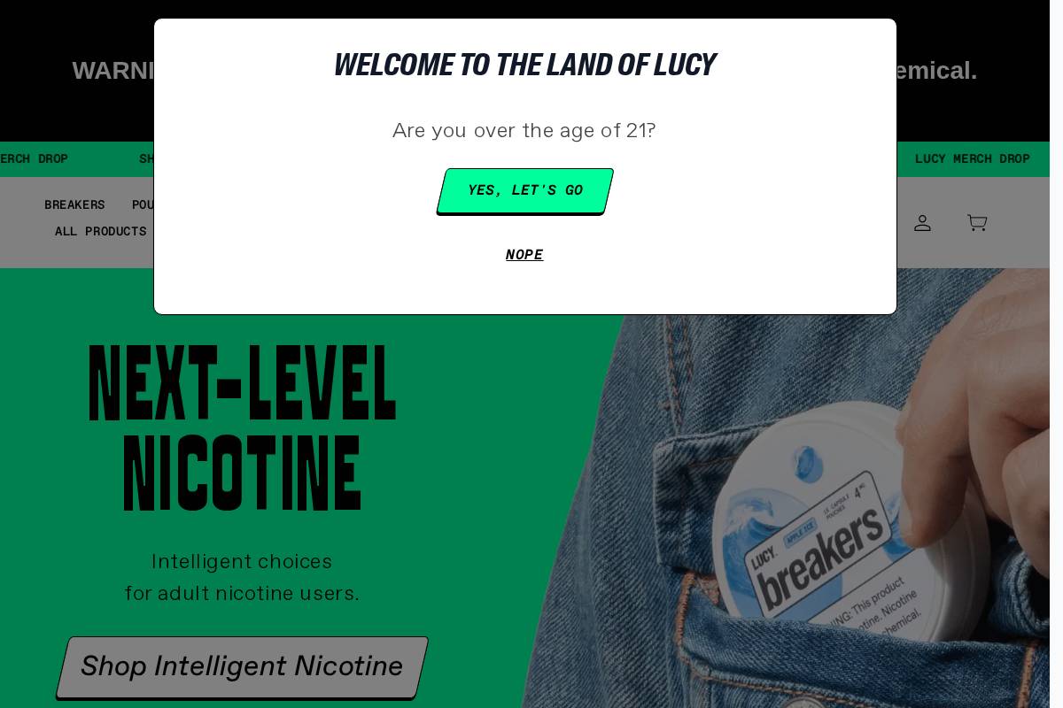 Lucy homepage screenshot