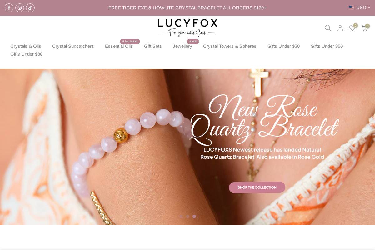 lucyfox.com.au homepage screenshot