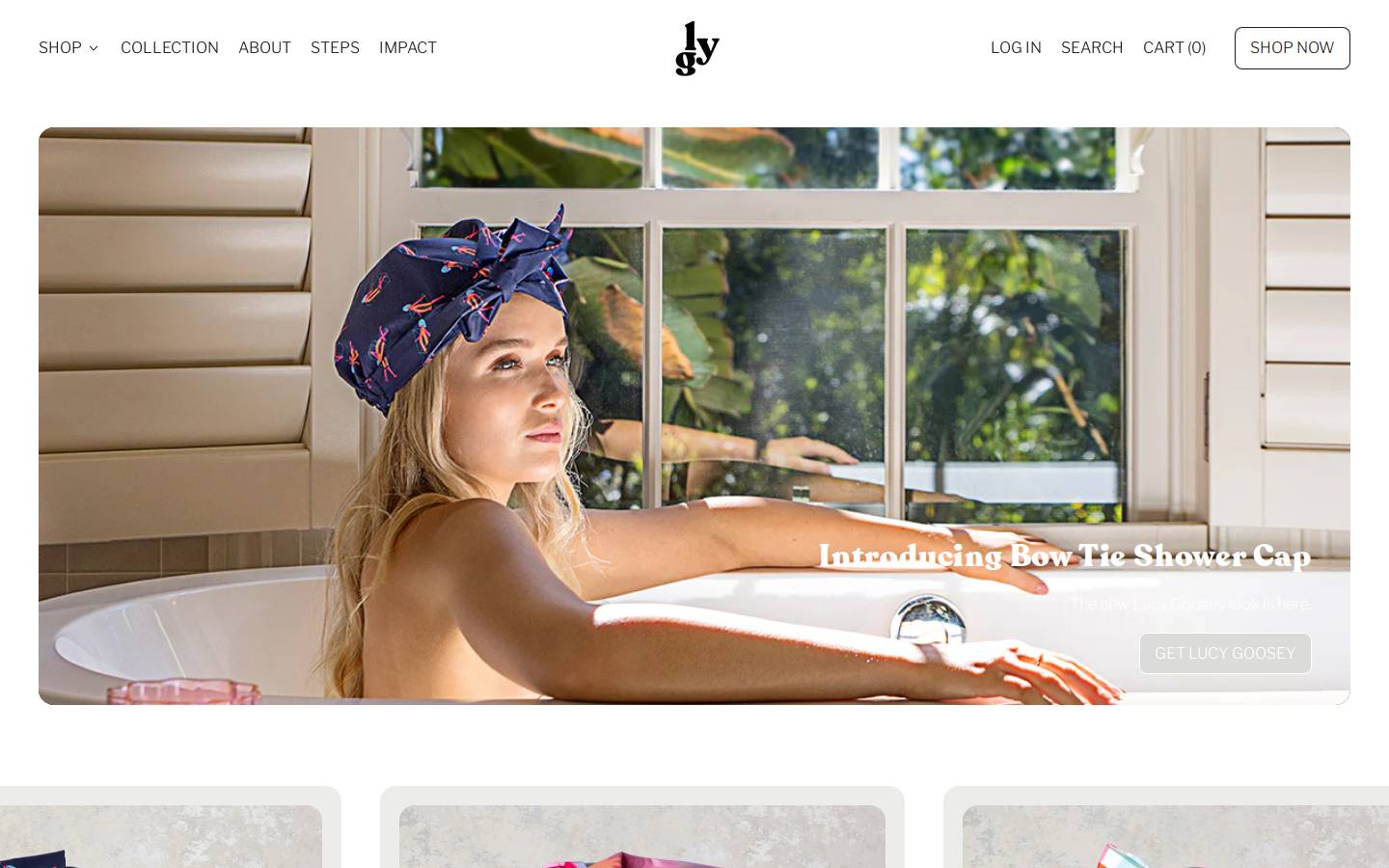 lucygoosey.com.au homepage screenshot