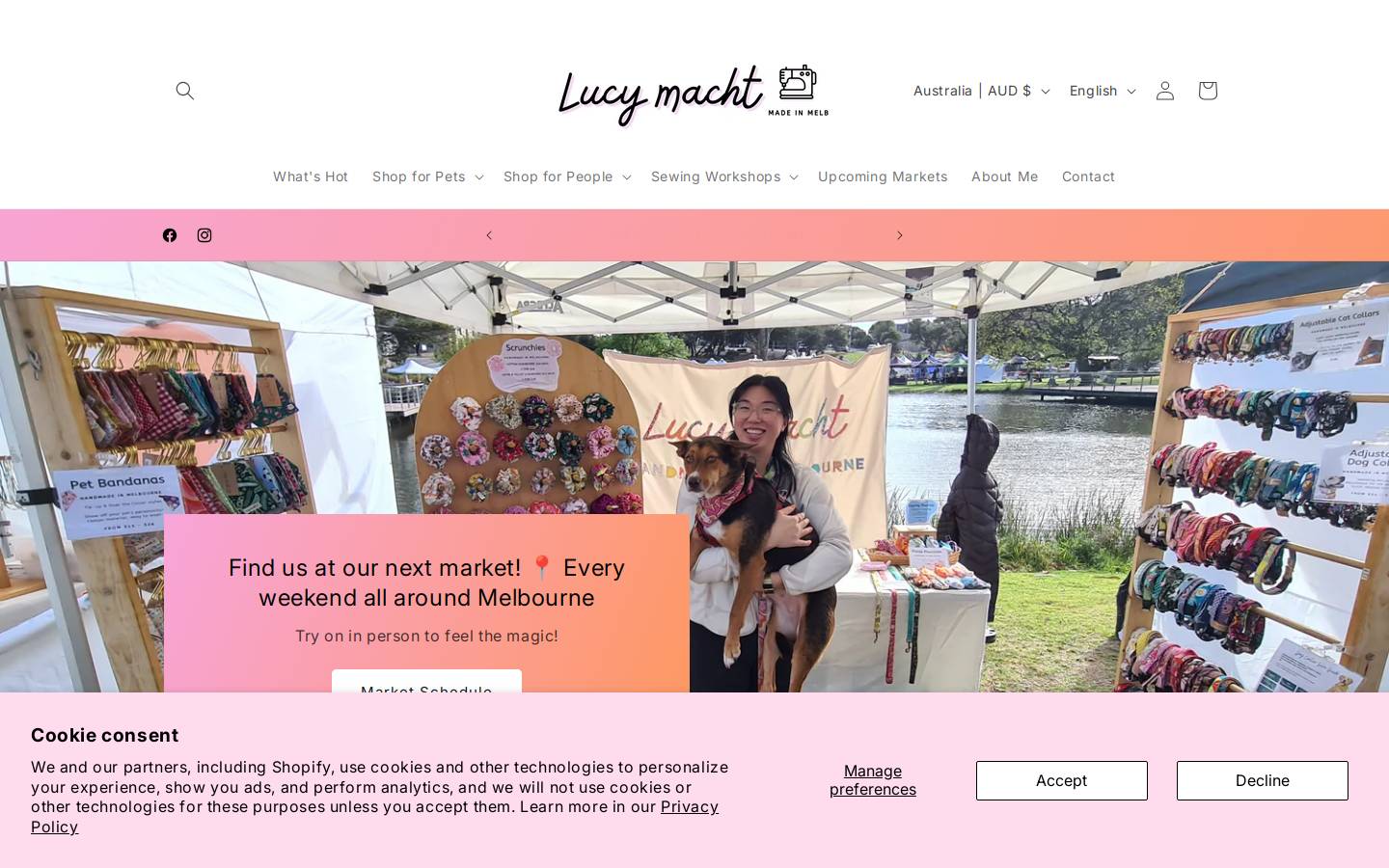 lucymacht.com homepage screenshot