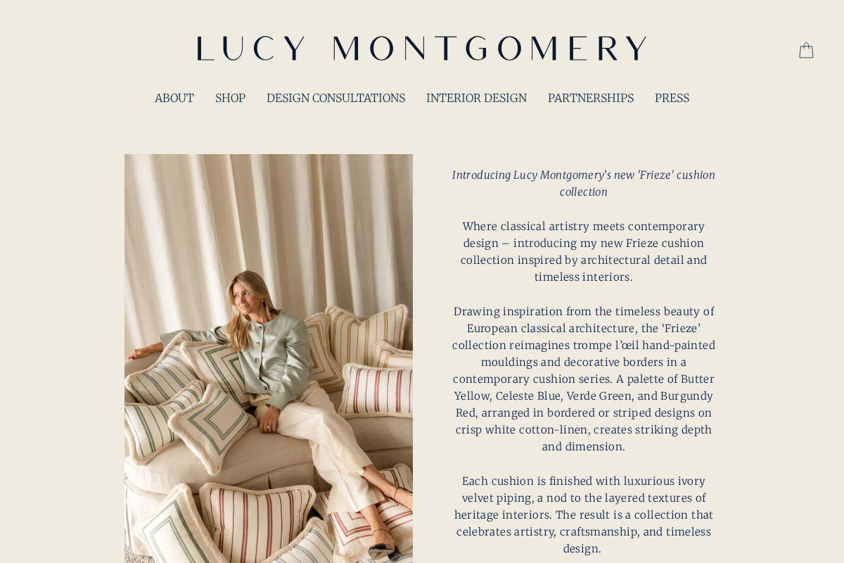 lucymontgomery.com homepage screenshot