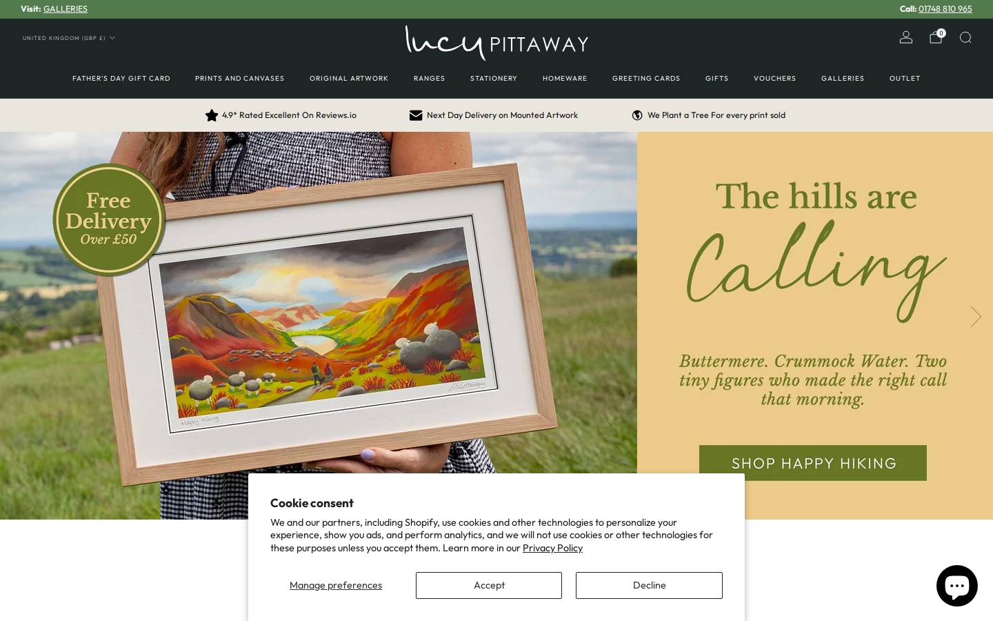 Lucypittaway homepage screenshot