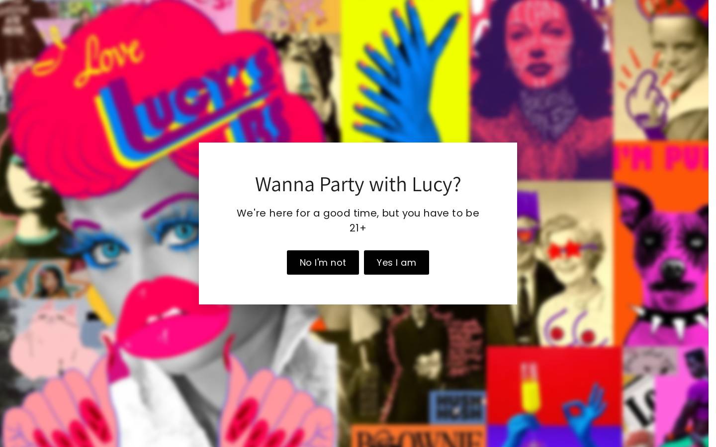 lucysbottleshop.com homepage screenshot