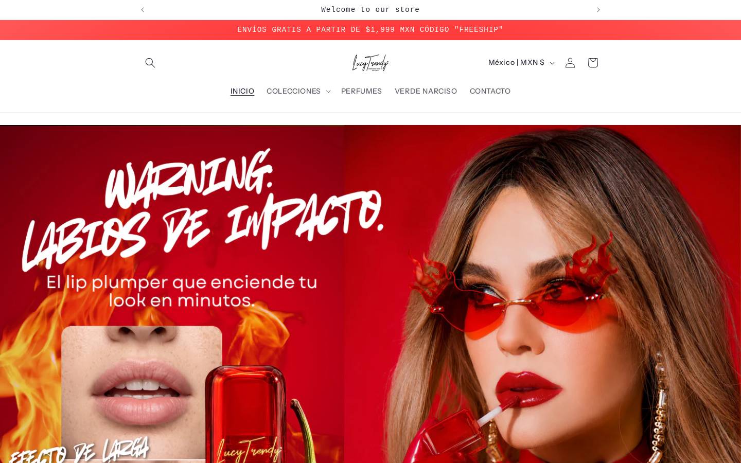 lucytrendy.com homepage screenshot