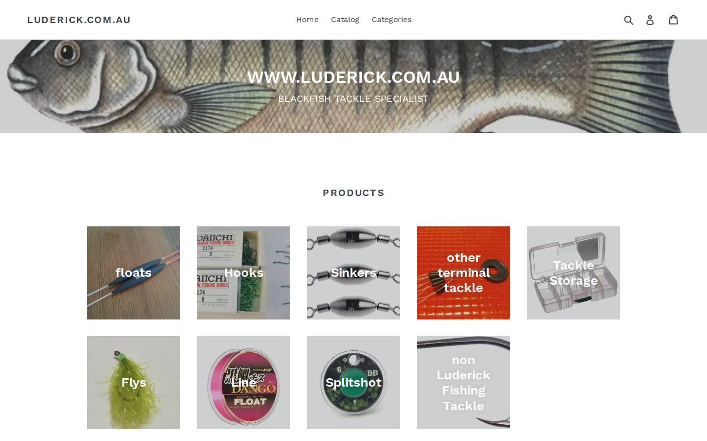 luderick.com.au homepage screenshot