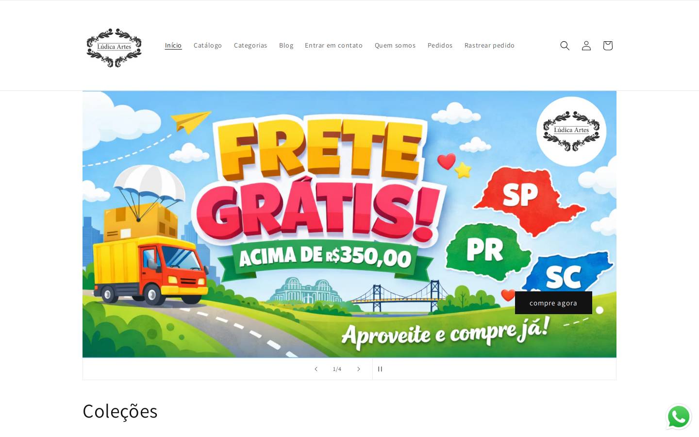 ludicaartes.com.br homepage screenshot